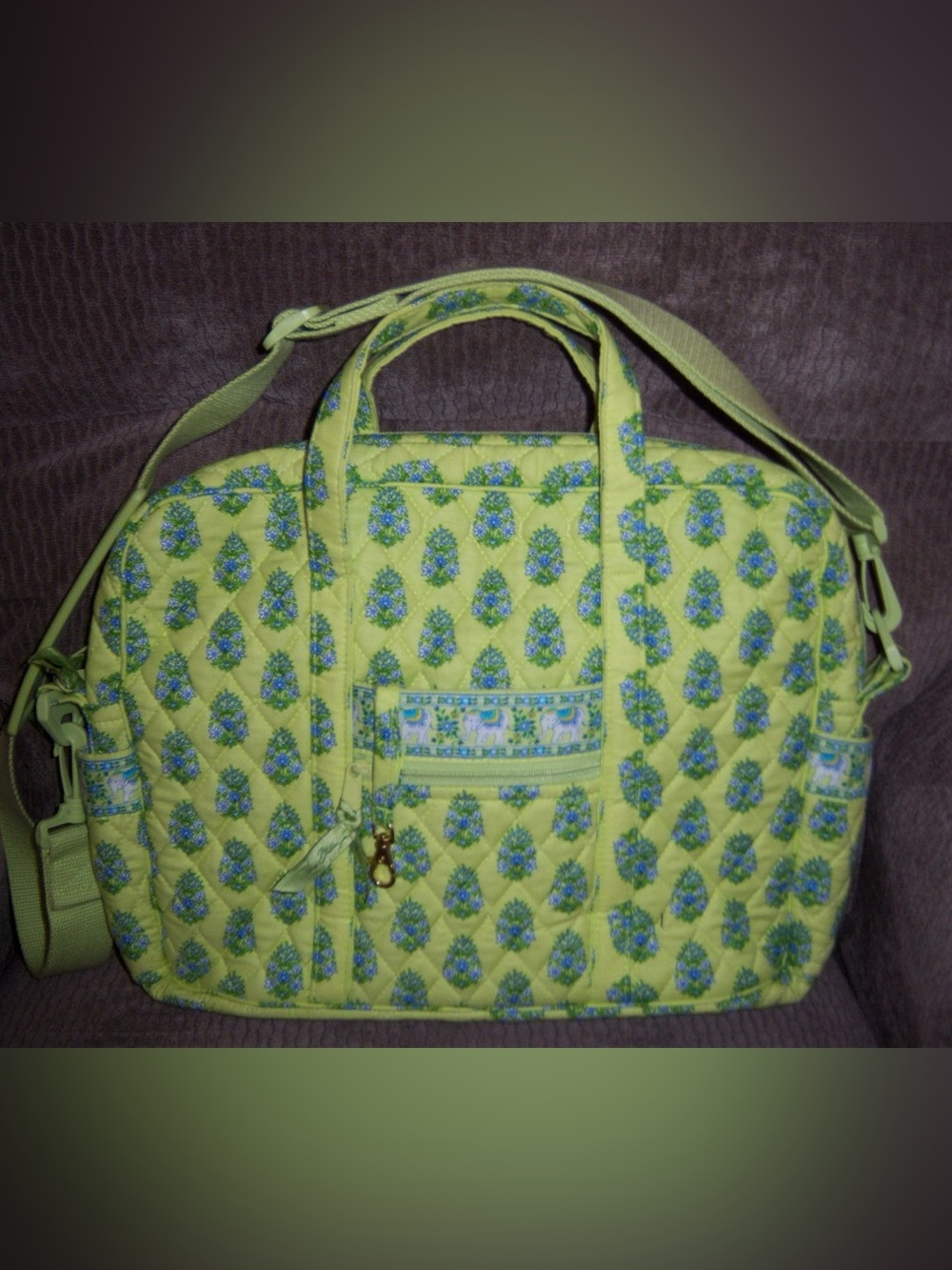 VERA BRADLEY METRO CITRUS FOR OFFICE SCHOOL ORGANIZED & STYLISH RETIRED